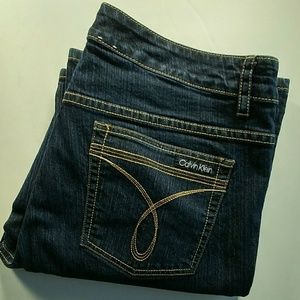 Calvin Klein Dark Wash flare jeans size 16W